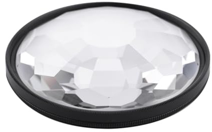 Fotografie Kaleidoskop Objektiv 77mm Glas Prisma für Kamera, Schwarz | 1 Satz, Klare Transparenz und Interessante Effekte, für Nachtaufnahmen und Personenmotive