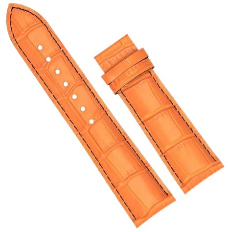 Chlikeyi Uhrenarmband aus echtem Leder, Herren-Uhrenkette, 22mm/23mm, Farbe 2, 22x20 mm