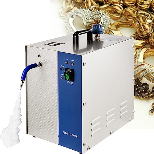 YXZQLOZ Limpiador a Vapor para Joyas, Limpiador a Vapor para Joyas de 4 litros, Limpiador a Vapor para Joyas de Acero Inoxidable, Máquina