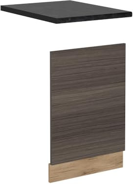 Vicco Frontal para lavavajillas R-Line, Gris Noble, 45 cm, ET Antracita