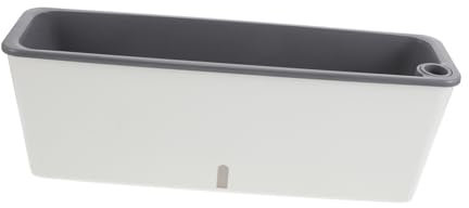 Kisangel Fioriera Rettangolare Plastica Con Di Autoirrigazione Per Balconi e Davanzali Contenitore Per Piante Verdure e Aromatiche Con Riserva Design Salvaspazio