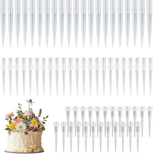 210 Stück Blumenröhrchen für Kuchen Dekorieren,Torte Blumen Röhrchen, Torten Blumenröhrchen,Einfaches Anordnen von Blumen für Kuchendekoration,3-Größen