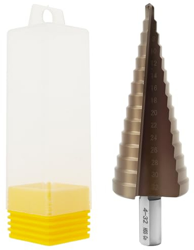 Stufenbohrer Hochgeschwindigkeit Stahl Kegelbohrer Gerade Flötenlochschneidung Edelstahlbohrer für Metall, Edelstahl, Kunststoff, Holz