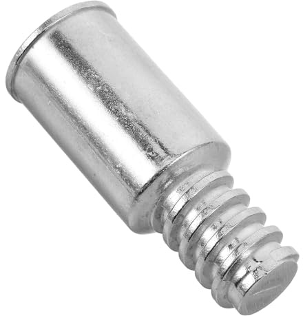MAGICLULU Aluminum Alloy Broom Handle Adapter Threaded End Replacement for Mop Extension Pole Repair Tool Metal Tip Connector for Floor Cleaning Brush Handles Secure Fit for Sweeping and
