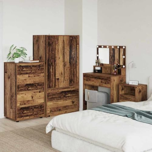 Genérico Armarios de Almacenamiento 2 pcs Madera Vieja 60 x 48 x 105 cm,Mobiliario,Armarios y Almacenamiento,Taquillas y armarios de Almacenamiento,3406243
