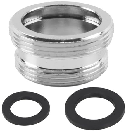Qury Adaptador de grifo, adaptador de válvula desviadora de grifo de cocina macho de 22 mm a macho de 24 mm, para la mayoría de grifos de cocina y baño