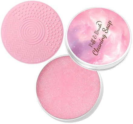 Jabón Limpiador de Brochas de Maquillaje Jabón Limpiador Para Esponjas Y | Limpiador De Brochas De Maquillaje para Salón Hogar Viaje Tocador Rutina Diaria Cosmética