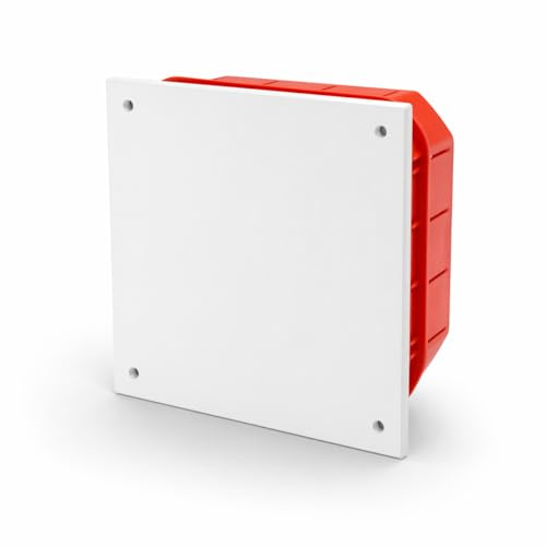 Abzweigdose Feuchtraum IP40 Dose unterputz 160 x 160 x 65 mm spritzwassergeschützt Kabeldose Verbindungsdosen Industriegehäuse Verteilerkasten Leergehäuse Kunststoff leer Gehäuse ARLI 1 Stück