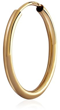 NKlaus Creolen aus 585er Gelbgold, runder Ohrschmuck, Ø 20mm, 1 Stück