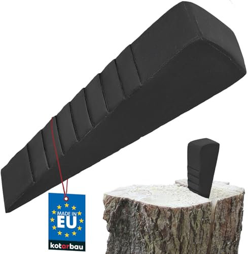 KOTARBAU® Coin de Fendage Forgé en Acier Coin de 250 mm 4,0 kg Grenade de Fendage Coin de Fendage de Bois Fendeur de Bûches Coin d'abattage Coin de Bûche Coin de Levage