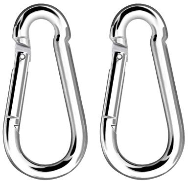 Swing Carabiner 2Pcs Quick Link Snap Hook Carabiner Connector Screw Lock Clip for Hammock Keychain Bottle