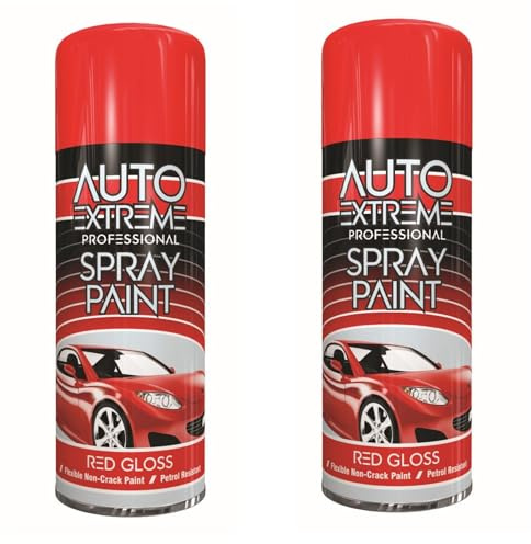 RTS 400ml Red Gloss Spray – Aerosol Professional Spray Paint Can – Glossy Finish Plastic, Smooth Shiny Finish, Fast Drying Formulation, Interior Exterior DIY Paint for Wood, Metal & Plastic (2)