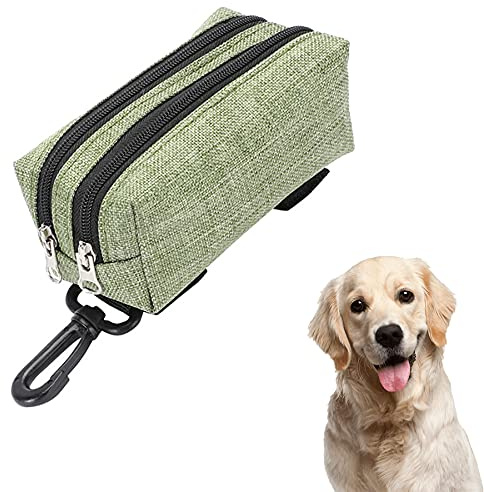 LYYDAN Hundekotbeutelspender, Wasserdicht Oxford Kotbeutelspender für Hunde mit Karabinerhaken & Doppelreißverschluss, Hohe Kapazität Hundebeutelspender Tasche