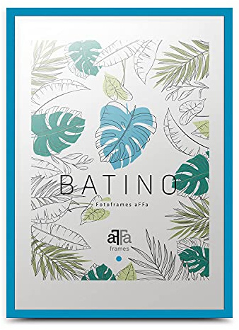 aFFa frames Cornice per Foto A3 29,7x42 cm – Portafoto in Legno con Vetro Acrilico Frontale e Retro in HDF – Cornice Rettangolare per Poster Immagini Certificati Blu