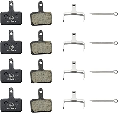 KREMORV 4 Pairs Bike Brake Pads Bicycle Disc Brake Pads Compatible with Shimano B01S Deore TRP Tektro