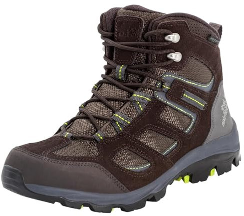 Jack Wolfskin Vojo 3 Texapore Mid (5592 Dark Brown / Lime) EU 42
