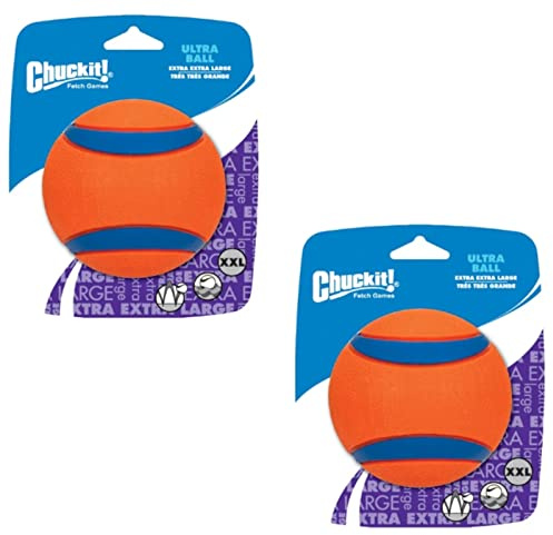 Chuckit! Ultra Ball XXL - Spielzeug für Hunde - Doppelpack - 2 x 10 cm 1 Pack