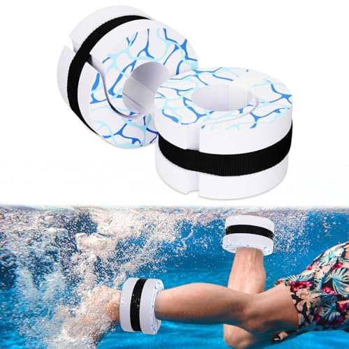 YWZQWJBC Schwimmmanschetten, Schwimmring aus hochdichtem Eva für Wassergymnastik, Gewichtsset für Fitnesspools, Knöchel- und Armgurte mit Abnehmbarer Schnalle für Schwimmfitnesstraining