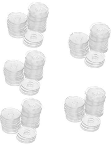 BELLIFFY 250piezas Arandelas De Vinilo Transparentes Para Reemplazo De Gaskets Manijas De Puertas De Ducha Función Antideslizante y Fácil Instalación