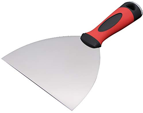 CTRSM Raspador, espátula, espátula para Masilla, Espátulas Flexibles de Acero al Carbono y Metal for Papel Tapiz, Juego de Herramientas for Quitar Masilla de Pared/6 Pulgadas(5 Inch)