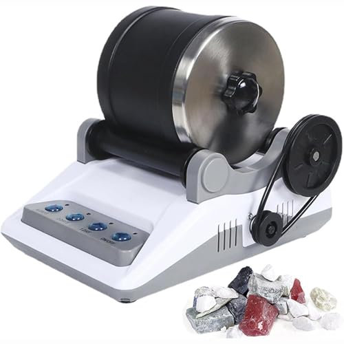 YZHYYDS DIY Stone Polisher, Rock Tumbler Polisher Kit, Electric Gemstones Stone Polishing Toy with Button 7 Day Polishing Timer, Turn Rough Rocks into Beautiful Gems, for All Ages