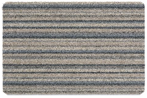 My Mat Cotton Ribbon Grey Door Mat, 50x75cm