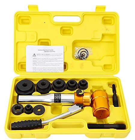 Hydraulische Blechlocher Werkzeuge Set 22 mm Hub Metall Blechstanze Lochstanze Punch Werkzeug Satz, zum Stanzen von Blechen von 0.9-2.4inch passend