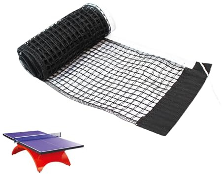 Tischtennisnetz,1.8M Tischtennis Netz für Tisch,Netz Tischtennisplatte,Tischtennis Ersatznetz,Tragbares Zusammenklappbares Trainingsnetz,Tischtennisnetze,Ping Pong Tischnetz Trainingszubehör (Schwarz)