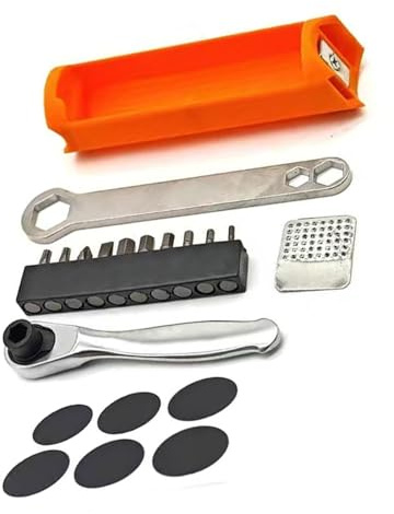 HUAJINGKEJI Kit de réparation magnétique pour vélo avec boîte à outils et clés réglables