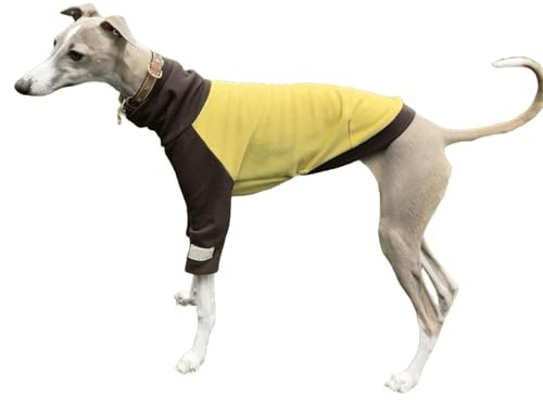 UOSIA Italienischer Windhund-Overall-Mantel, Rollkragenpullover, Langärmeliger Pullover, Whippet-Hunde-Einteiler, Sweatshirt, Warme Welpenpullover-Kleidung Aus Baumwolle Für
