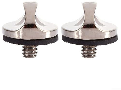 2 viti in metallo per tracolla per fotocamera, filettatura da 1/4 di pollice per montaggio su treppiede e connettore a sgancio rapido con guarnizione di protezione in gomma