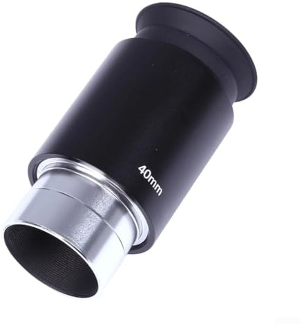 Teleskop Okular 40mm Astronomisches Teleskop Okular 1,25 Zoll für Niedrige Vergrößerung Weitfeld Sternbeobachtung mit 3 Elementen Optischem Glas