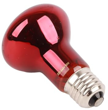 Lampada Riscaldante per Rettili a Infrarossi RS Eccellente Lampadina Termica Rossa da 24 W per Tartarughe Draghi Barbuti Lucertole Materiale Al Quarzo da 60 W
