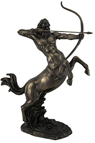 Uppfödning Centaur skjutpil brons finish staty 35 cm