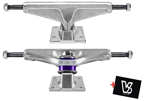 Venture Trucks 5.25 High All Polished Set (2 Achsen) + Vamos Skate Co Sticker