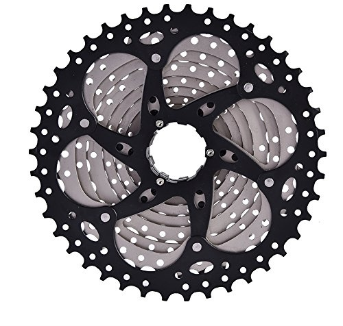Cocosity Fahrradkassette, 10-Gang 11-42t Fahrrad Freilauf Stahl Hochfeste Anti-Rost-Fahrrad Freilauf Leichte Fahrradkassette FüR Mountainbike, Rennrad