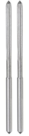 CoCud 2Stk Maschinenfräser Reibahle 2mm Durchmesser D4 Genauigkeit M35 Kobalt Schnellstahl Gerade Flöten Fräswerkzeug - (Anwendung: für Drehmaschine)
