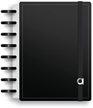 Ambar EcoSmart Notizbuch, A5, PU, 100 Blatt, 100 g, Schwarz