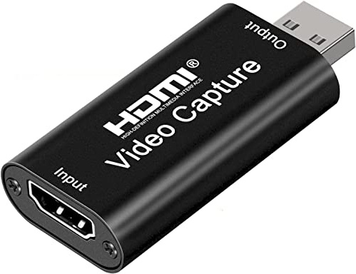 Audio Express AXHDCAP Carte de capture vidéo HDMI 4K Cam Link Card Game Audio Adapter HDMI vers USB 2.0 Appareil de capture d'enregistrement pour streaming, diffusion en direct, vidéoconférence