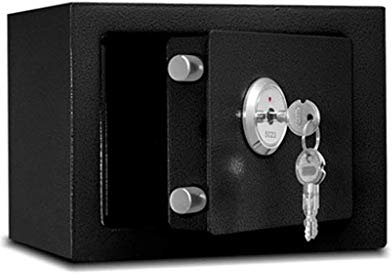 Schlüsseltresor, Vertiefung, kann A4-Papiersafe, Büro-Kleintresore in die Wand stecken. Ganzstahl-Mini-Tresor mit mechanischem Schloss, 17 × 23 × 17 cm Schlüsselkasten