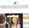 Rinfency Sans Fil Lumiere Coiffeuse - Led Pour maquillage, USB Rechargeable 4000 mAh Miroir Coiffeuse Lampe, Variateur Autocollant Lampe Miroir Salle de Bain, Pivotant à 360° Amovible et Portable