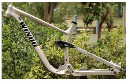 HIMALO MTB-Rahmen 27.5er 29er Bergab Mountainbike Federung Rahmen 15.5''/17''/18'' Scheibenbremse Thru Axle Boost 148mm/142mm (Color : Rose Silver, Size : 18'')