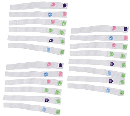 ibasenice 20stücke Klappbares Elastisches Sicherheits-befestigungsgürtel Verstellbare Schnallenverschlüsse Fixier-windelstreifen-gürtel Mit Gummizug Zufällige Farbe