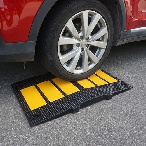 Rollstuhlrampe, Rutschfeste Textur, langlebige Schwellenrampe, Mobilitätsroller-Rampen, für Auto, Roller, Wohnwagen, Rollstuhl, Behindertenzugang, Gehweg, Fahrrad, Motorrad (Size : 50x60x5cm)