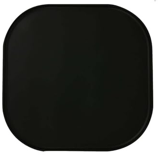 Hundenapf rutschfeste Napfunterlage für Hund Katzen - Silikonmatte mit Mit erhöhten Rändern, 26CM Fressnapf-Unterlage, Wasserdicht Pet Dogs Placemat Unterlage (26CM,Quadrat 1 Schwarz)