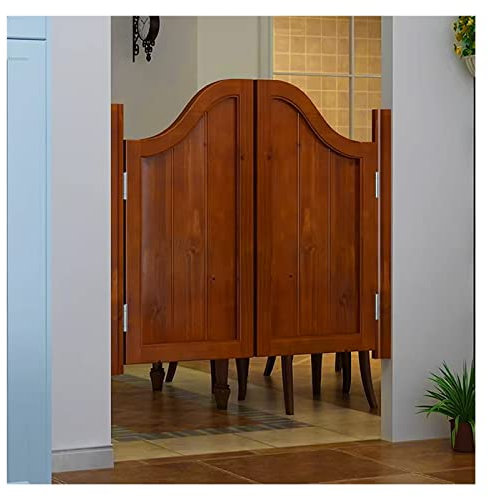 Generisch 27,5 31,5 35,4 39,4 43,3 47,2 51,2 55,1 Breite Schwingtüren Innen, 2-teiliges Holz-Trenntor mit halber Taille, für Salon/Café/Küche/Speisekammer, inklusive Scharniere (Farbe: