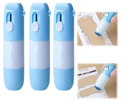 Genérico Fluido de corrección de Papel térmico con Cuchillo de desempaquetado, Protege información Importante Elimina el abridor de Cajas de privacidad, para Etiquetas de Paquete (3 Unidad)