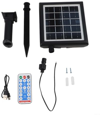 MoSundi Luce solare scatola batteria esterna controller pannello interno con telecomando per illuminazione esterna 3.7V/24V Power (3V)