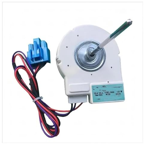 Kylskåpstillbehör, Kompatibel Med Borstlös, Kylskåpsfläktmotor, Kompatibel Med Midea, DLA5985XQEA Frysfläktmotor DC 10.4V 1.6WF