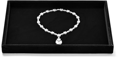 Oirlv Noir Velours Plateau à Bijoux Pour Rangement Des Bijoux Plateau à Bijoux Organisateur